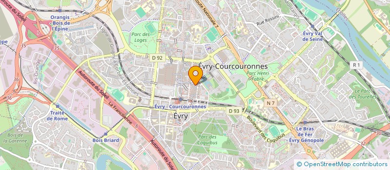 localisation de l'entreprise VERDUM CONSTRUCT  EVRY-COURCOURONNES