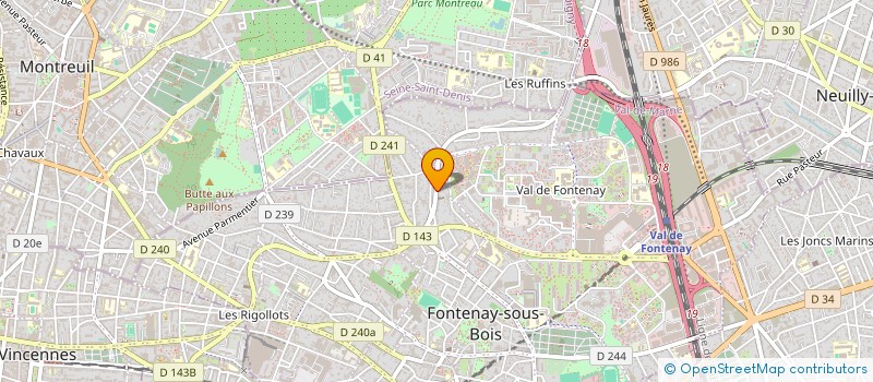 localisation de l'entreprise VERDUN 124 à FONTENAY-SOUS-BOIS