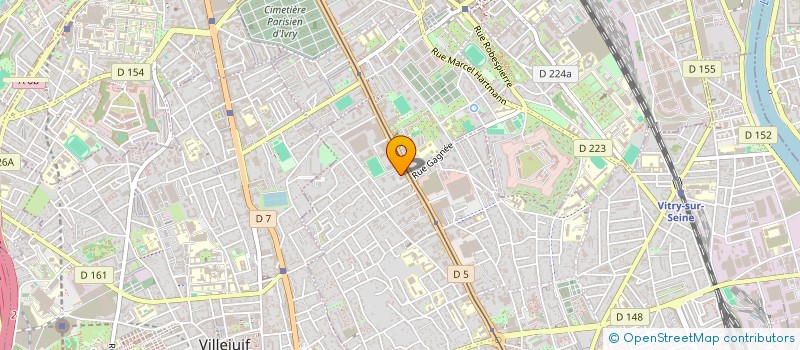 localisation de l'entreprise VERDUN à VITRY-SUR-SEINE