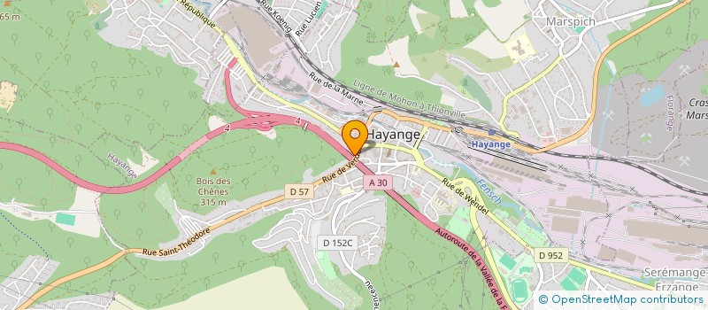 localisation de l'entreprise VERDUN  HAYANGE