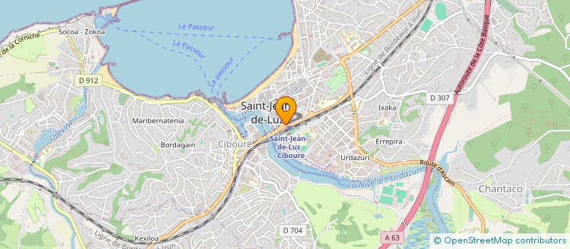 localisation de l'entreprise VERDUN à SAINT-JEAN-DE-LUZ