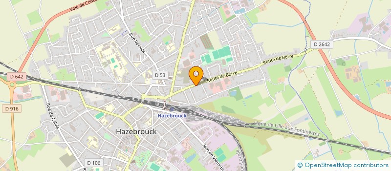 localisation de l'entreprise VERDUN  HAZEBROUCK