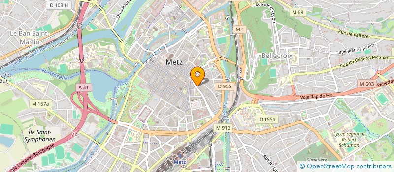 localisation de l'entreprise VERDUN AMEUBLEMENT à METZ