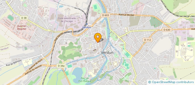 localisation de l'entreprise VERDUN CHANTIERS à VERDUN