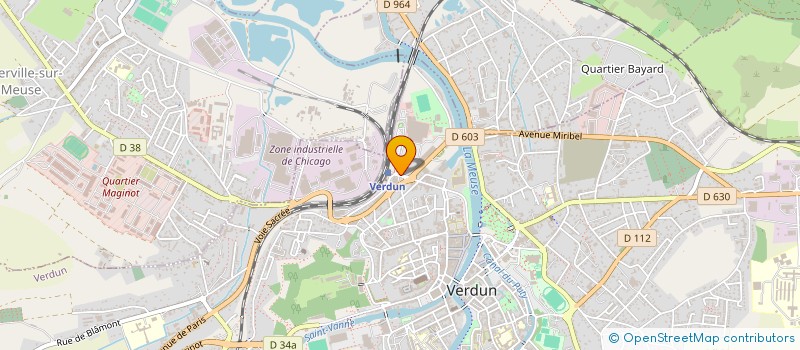 localisation de l'entreprise VERDUN DISTRIBUTION à VERDUN