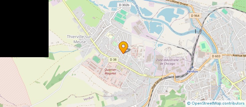 localisation de l'entreprise VERDUN VOIE SIGNEE (VVS) à THIERVILLE-SUR-MEUSE
