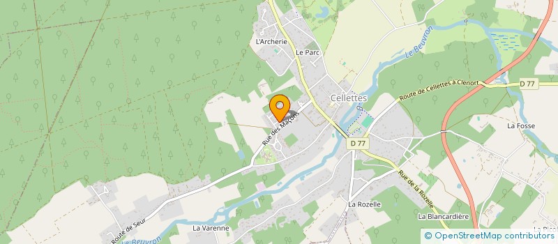 localisation de l'entreprise VERDUNOISE à CELLETTES