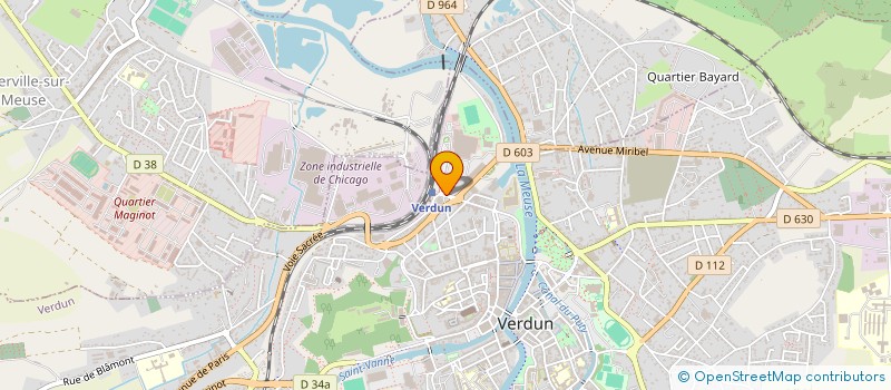 localisation de l'entreprise VERDUNREST à VERDUN