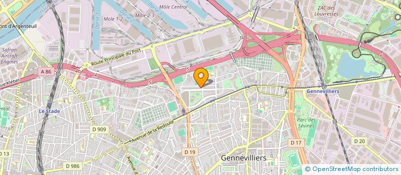 localisation de l'entreprise VERDURE ET ASILE (V.E.A.) à GENNEVILLIERS
