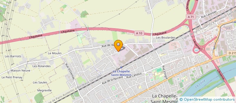 localisation de l'entreprise VERECO à LA CHAPELLE-SAINT-MESMIN