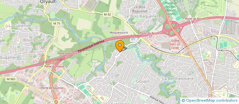 localisation de l'entreprise VERED'IM à ORVAULT