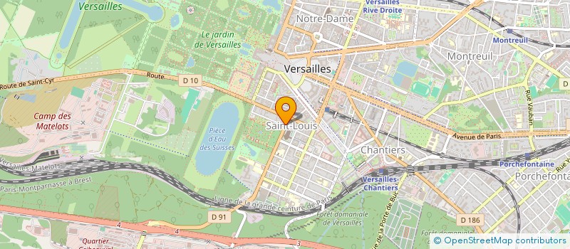 localisation de l'entreprise VEREDIS CONSEIL  VERSAILLES