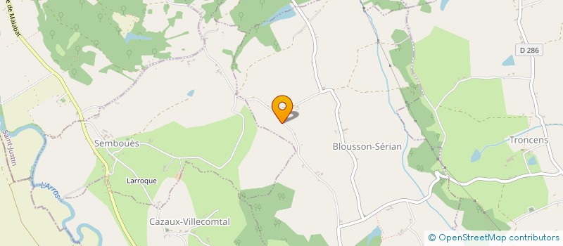 localisation de l'entreprise VEREGERS DAGUZAN  BLOUSSON-SERIAN