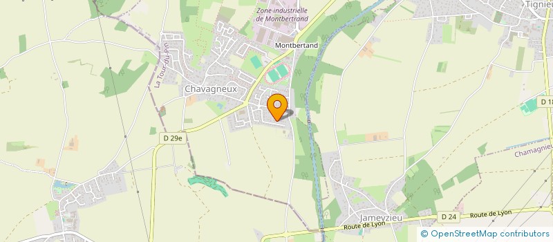 localisation de l'entreprise VEREM  CHARVIEU-CHAVAGNEUX