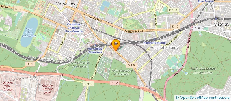 localisation de l'entreprise VERFORVET à VERSAILLES