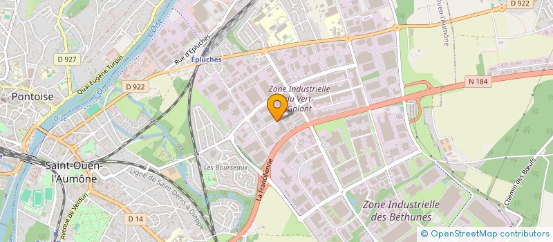localisation de l'entreprise VERGA 22 à SAINT-OUEN-L'AUMONE