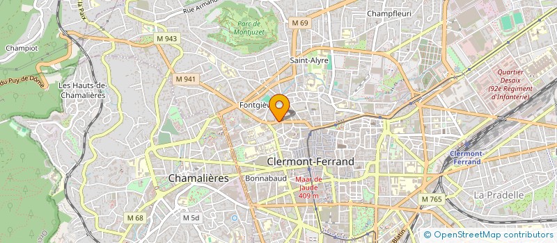 localisation de l'entreprise VERGA à CLERMONT-FERRAND