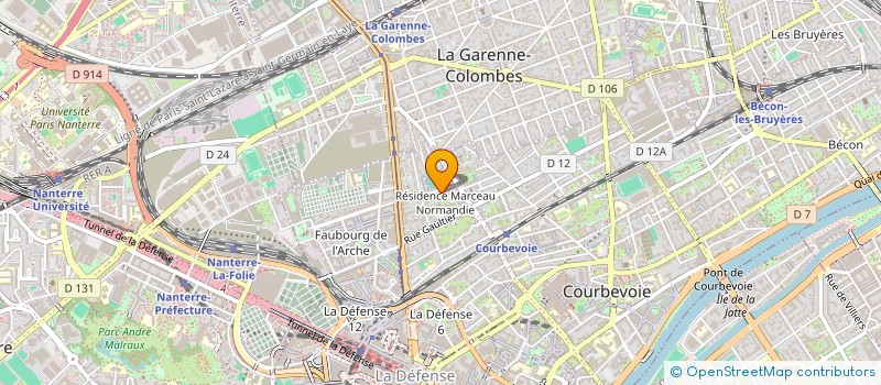 localisation de l'entreprise VERGAN PRESSING à COURBEVOIE