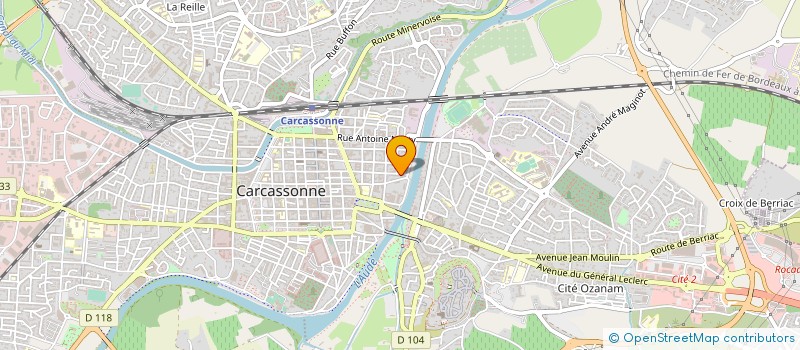 localisation de l'entreprise VERGE FRANCIS à CARCASSONNE