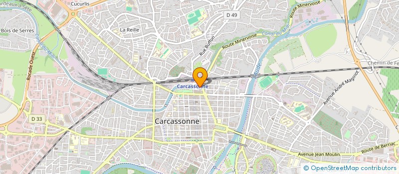 localisation de l'entreprise VERGE FRANCIS & ESTEVE MAURICE  CARCASSONNE