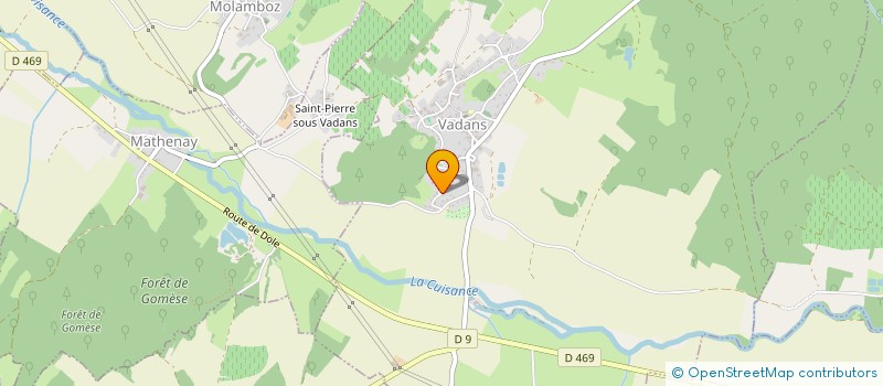 localisation de l'entreprise VERGER BENOIT à VADANS
