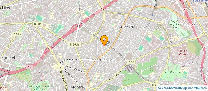 localisation de l'entreprise VERGER DE CREIL à MONTREUIL