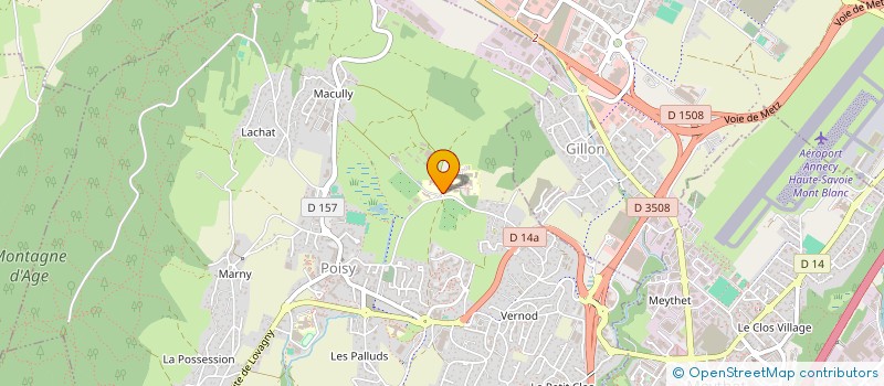 localisation de l'entreprise VERGER EXPERIMENTAL DE POISY  POISY