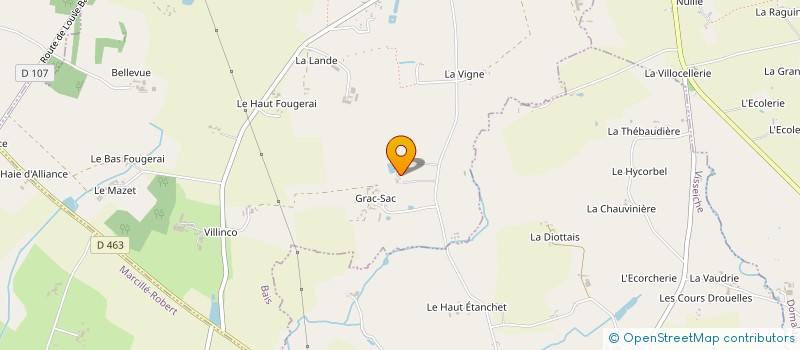 localisation de l'entreprise VERGER ROMAIN PAVAGE BETON  BAIS