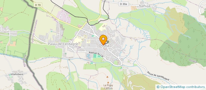 localisation de l'entreprise VERGERS DE CERDAGNE  OSSEJA