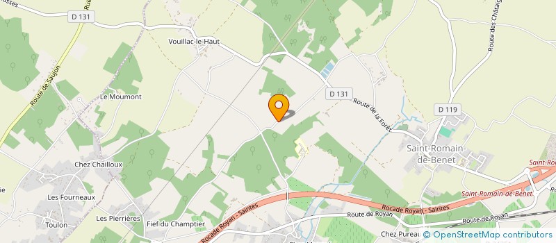 localisation de l'entreprise VERGERS DE GRIFFARIN à SAINT-ROMAIN-DE-BENET