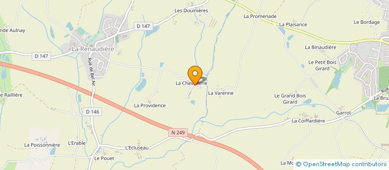 localisation de l'entreprise VERGERS DE LA CHENILLERE à SEVREMOINE