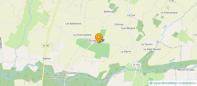 localisation de l'entreprise VERGERS DE LA CROIX DE PIERRE à NOYANT-VILLAGES