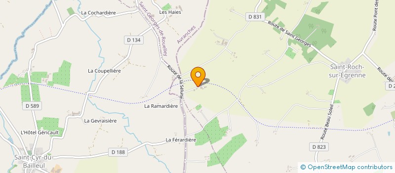 localisation de l'entreprise VERGERS DE LA SELUNE à SAINT-ROCH-SUR-EGRENNE