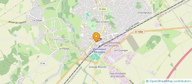 localisation de l'entreprise VERGERS DE MEXIMIEUX  MEXIMIEUX