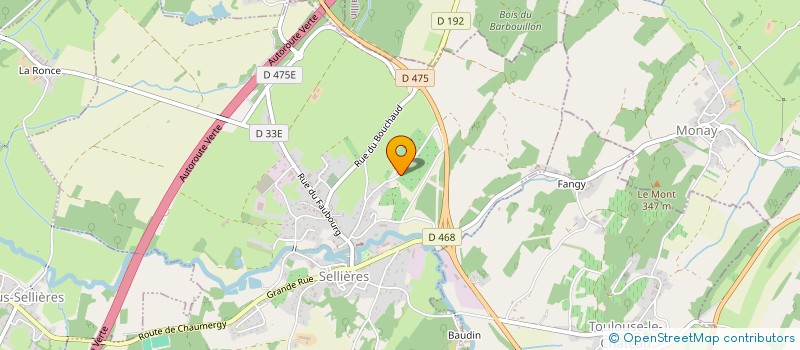 localisation de l'entreprise VERGERS DE SELLIERES  SELLIERES