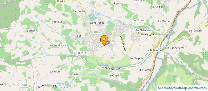 localisation de l'entreprise VERGERS DES FAYES  BESSENAY