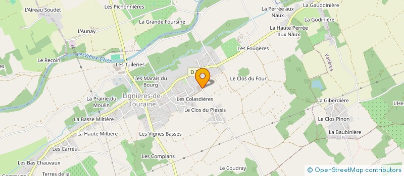 localisation de l'entreprise VERGERS DES PERRUCHES à LIGNIERES-DE-TOURAINE