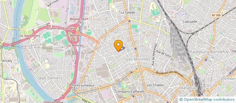 localisation de l'entreprise VERGES PIERRE  TOULOUSE