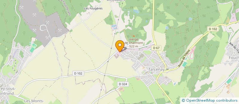 localisation de l'entreprise VERGEY DES CHAMPS LAMBERT  TARCENAY-FOUCHERANS