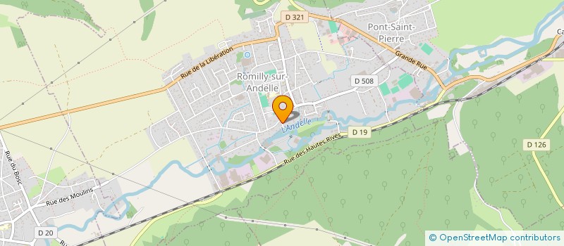 localisation de l'entreprise VERGEZ BLANCHARD FINANCES à ROMILLY-SUR-ANDELLE