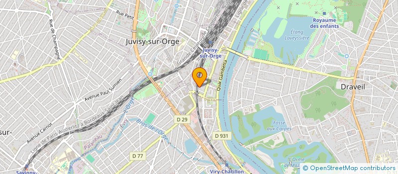 localisation de l'entreprise VERGEZ-CARRE à JUVISY-SUR-ORGE