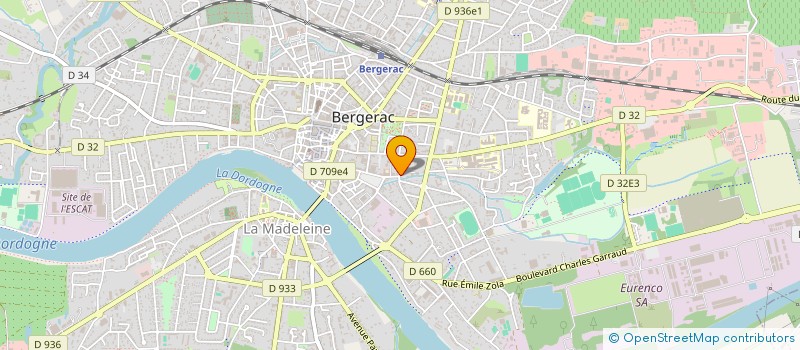 localisation de l'entreprise VERGINE à BERGERAC