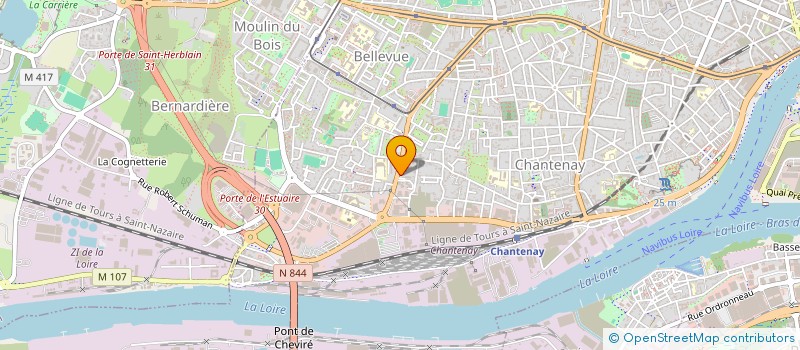 localisation de l'entreprise VERGINE FAST FOOD à NANTES