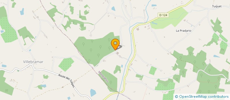 localisation de l'entreprise VERGNE FRERES  MONBAHUS