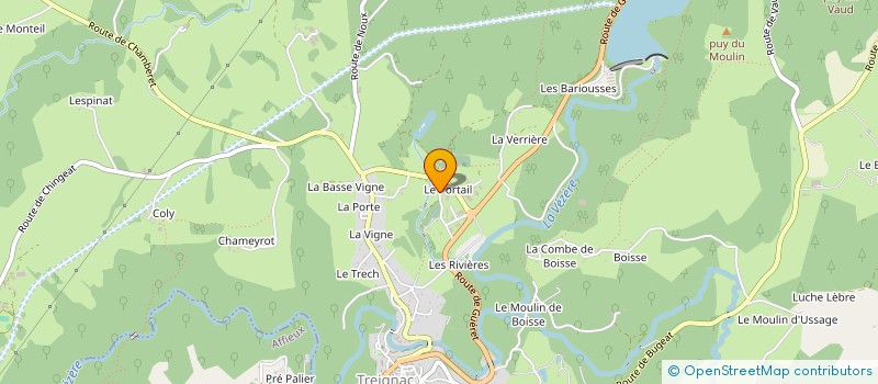 localisation de l'entreprise VERGNE TECHNOLOGY à TREIGNAC