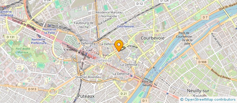 localisation de l'entreprise VERGNIAUD à COURBEVOIE