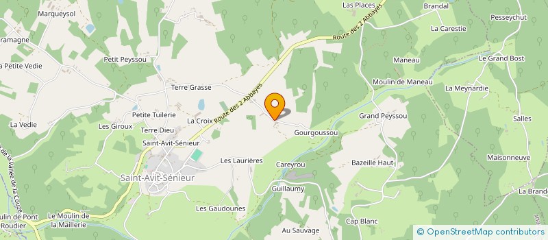 localisation de l'entreprise VERGNOLLE à SAINT-AVIT-SENIEUR