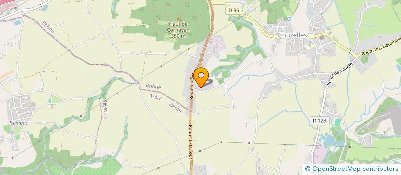 localisation de l'entreprise VERGNON ARTISAN PLOMBERIE CHAUFFAGE  CHUZELLES