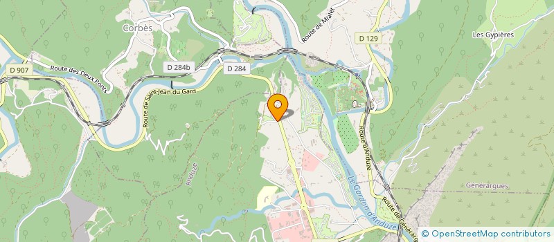 localisation de l'entreprise VERGNON AUTO 3  ANDUZE