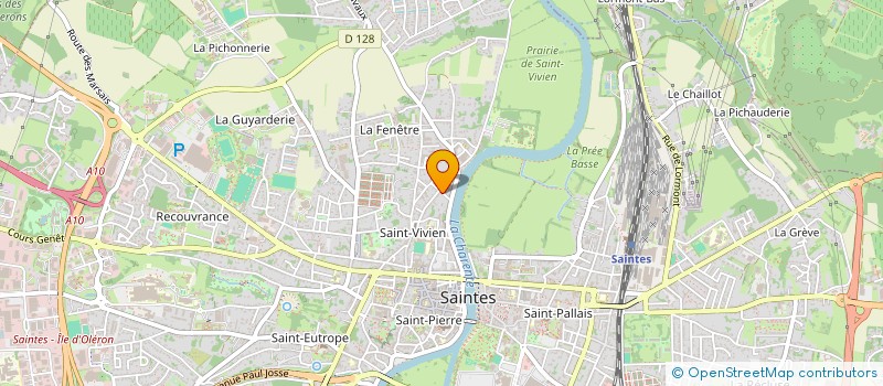 localisation de l'entreprise VERGNOTEL  SAINTES